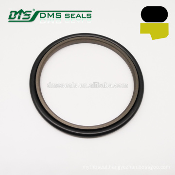 brown 40% bronze PTFE step seal rod buffer for hydraulic cylinder GSJ